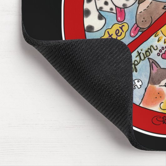 Vredesgebarentaal voor dieren muismat (Hoek)