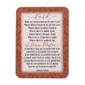 Vredesgebed - St Francis of Assisi Magneet (Verticaal)