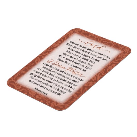 Vredesgebed - St Francis of Assisi Magneet (Linkerzijde)