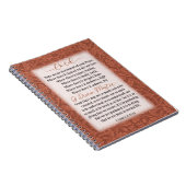 Vredesgebed - St Francis of Assisi Notitieboek (Rechterzijde)