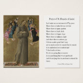 Vredesgebed St. Francis Prayer Kaart (Voorkant /achterkant)