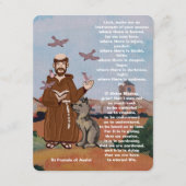 Vredesgebed van Franciscus van Assisi Informatiekaartje (Voorkant)