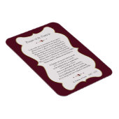 Vredesgebed van het Lijst van St. Francis Golden Magneet (Rechterzijde)