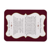 Vredesgebed van het Lijst van St. Francis Golden Magneet (Horizontaal)