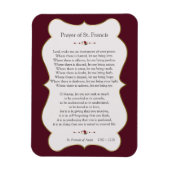 Vredesgebed van het Lijst van St. Francis Golden Magneet (Verticaal)