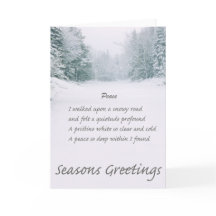 Vredesgedicht Winterweg