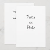 Vredesgroet op Pluto kaart (Voorkant / Achterkant)