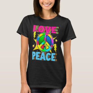 Vredeshand Tie Dye Vinger Vrijheid Hippie Bloem Ch T-shirt