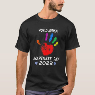 Vredeshandschoen Wereld Autisme Dag T-shirt