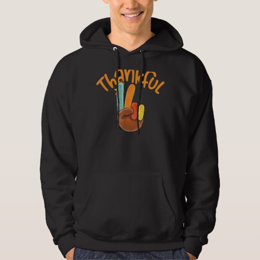 Vredeshandteken bedankt de Turkse Thanksgiving Hoodie (Voorkant)