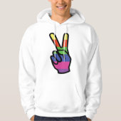 Vredeshandteken Hoodie (Voorkant)