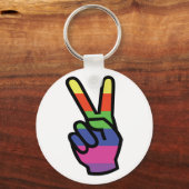 Vredeshandteken Sleutelhanger (Voorkant)