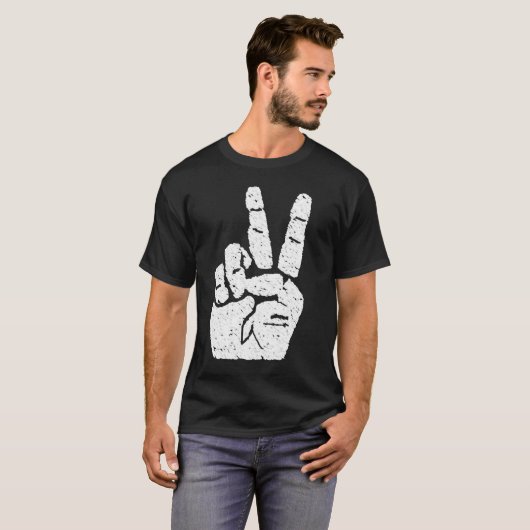 Vredeshandteken T-shirt (Voorkant volledig)