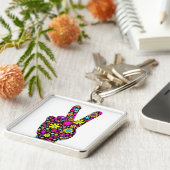 VREDESHANDTEKENING SLEUTELHANGER (Zijkant)