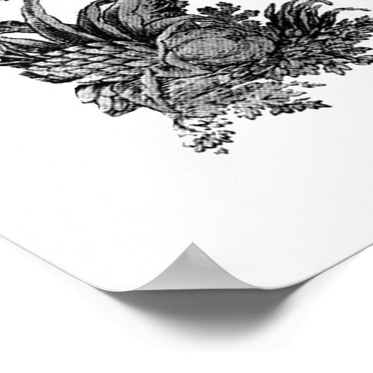 vredeshandvest voor T-shirts en schenkingen Poster (Hoek)