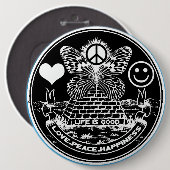 VREDESHAPPINESS Button VERLIEZEN (Voorkant /achterkant)