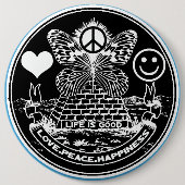 VREDESHAPPINESS Button VERLIEZEN (Voorkant)