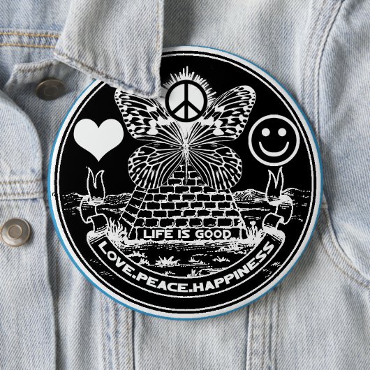 VREDESHAPPINESS Button VERLIEZEN (In situ)