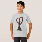 vredeshart t-shirt (Voorkant volledig)