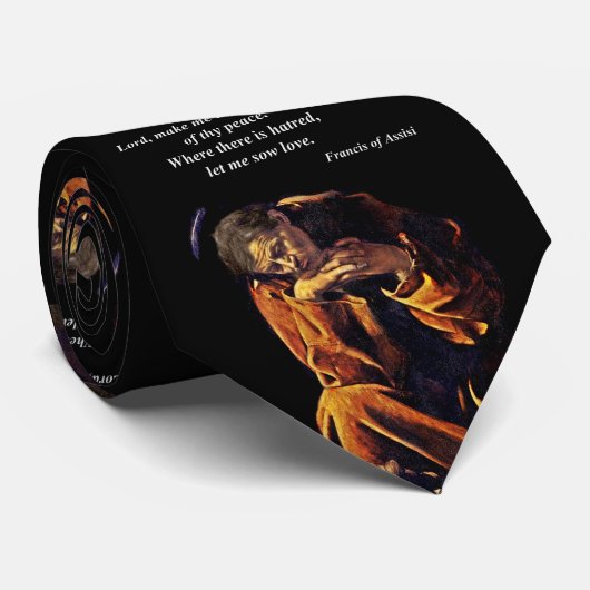 Vredesinstrument Saint Francis Stropdas (Opgerold)