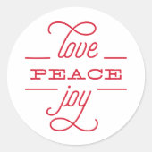 VREDESJOU AAN U Vakantiegang Sticker (Voorkant)