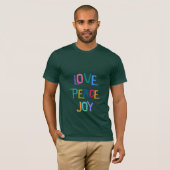 VREDESJOY Colorful Holiday Moderne Green T-shirt (Voorkant volledig)