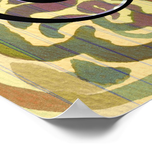 Vredeskleurig Abstract Poster (Hoek)