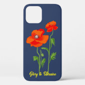Vredeskleurig Oekraïne "papaverbloem" Case-Mate iPhone Case (Achterkant)
