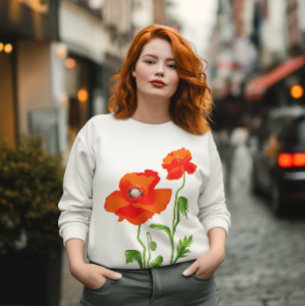 Vredeskleurig Oekraïne "papaverbloem" T-shirt