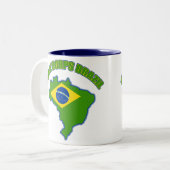 Vredeskorps Brazilië Tweekleurige Koffiemok (Voorkant links)