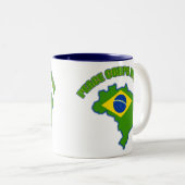 Vredeskorps Brazilië Tweekleurige Koffiemok (Voorkant rechts)