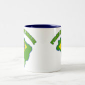 Vredeskorps Brazilië Tweekleurige Koffiemok (Center)