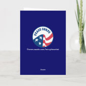 Vredeskorps - Wenskaart Kaart (Achterkant)