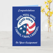 Vredeskorps - Wenskaart Kaart (Gele Bloem)