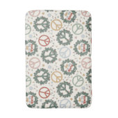 Vredeskransen en vreugde voor het wereldpatroon badmat (Voorkant Verticaal)