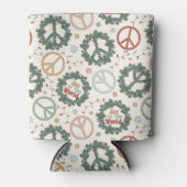 Vredeskransen en vreugde voor het wereldpatroon blikjeskoeler (Voorkant)