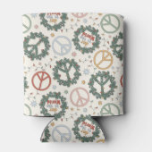 Vredeskransen en vreugde voor het wereldpatroon blikjeskoeler (Achterkant)