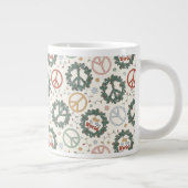 Vredeskransen en vreugde voor het wereldpatroon grote koffiekop (Rechts)