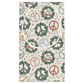 Vredeskransen en vreugde voor het wereldpatroon klein cadeauzakje (Achterkant)