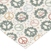 Vredeskransen en vreugde voor het wereldpatroon korte tafelloper (Hoek)