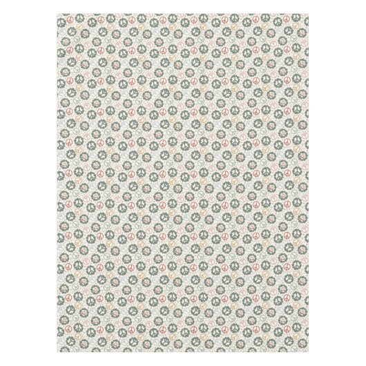 Vredeskransen en vreugde voor het wereldpatroon tafelkleed (Voorkant)