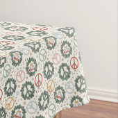 Vredeskransen en vreugde voor het wereldpatroon tafelkleed (Voorbeeld)