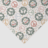Vredeskransen en vreugde voor het wereldpatroon tissuepapier (Detail)