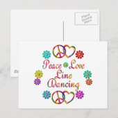 VREDESLADLIJN DANCING BRIEFKAART (Voorkant / Achterkant)