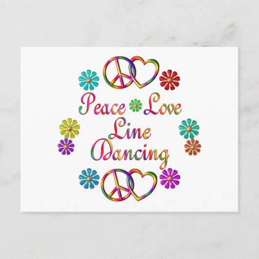 VREDESLADLIJN DANCING BRIEFKAART (Voorkant)