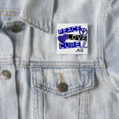 VREDESLICHTING ALS VIERKANTE BUTTON 5,1 CM (In situ)