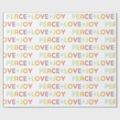 VREDESLICHTING JOY TYPOGRAPHY FEESTDAGEN FESTIVE CADEAUPAPIER (Vlak)