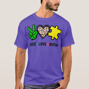 Vredesliefdadigheid autisme t-shirt