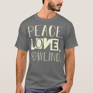 Vredesliefde bowlen Papa cadeaus T T-shirt