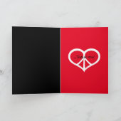 Vredesliefde en bedankkaart (Binnen)